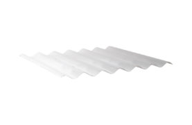 Golfplaat 76 Polycarbonaat 3-w  (driewandig) Glashelder